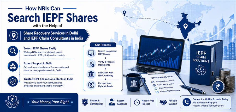 NRIs Can Search IEPF Shares with the Help of Share Recovery